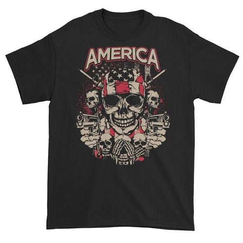 America Hear Speak See No Evil Black Unisex Short Sleeve T-Shirt