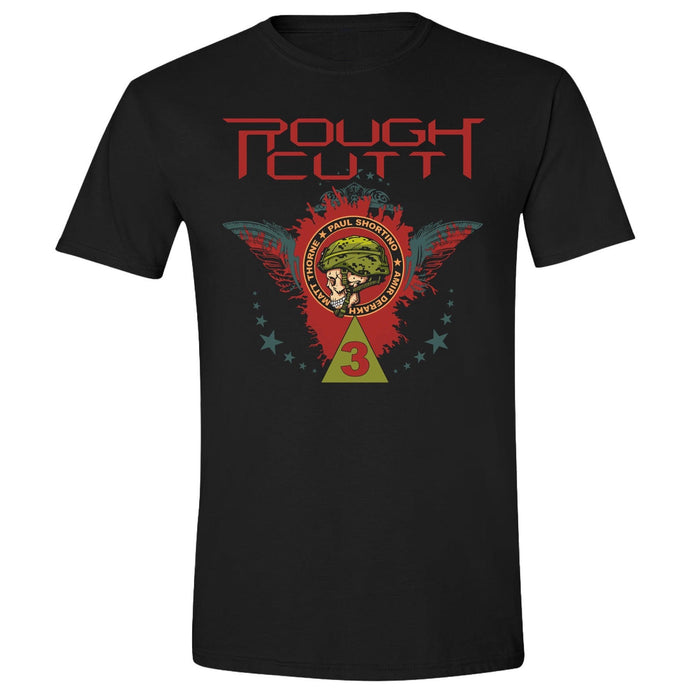 Rough Cutt 'III' Band Black Soft Unisex T-Shirt