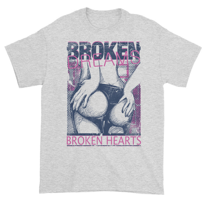 Broken Dreams Broken Hearts Grey Short Sleeve Unisex T-Shirt
