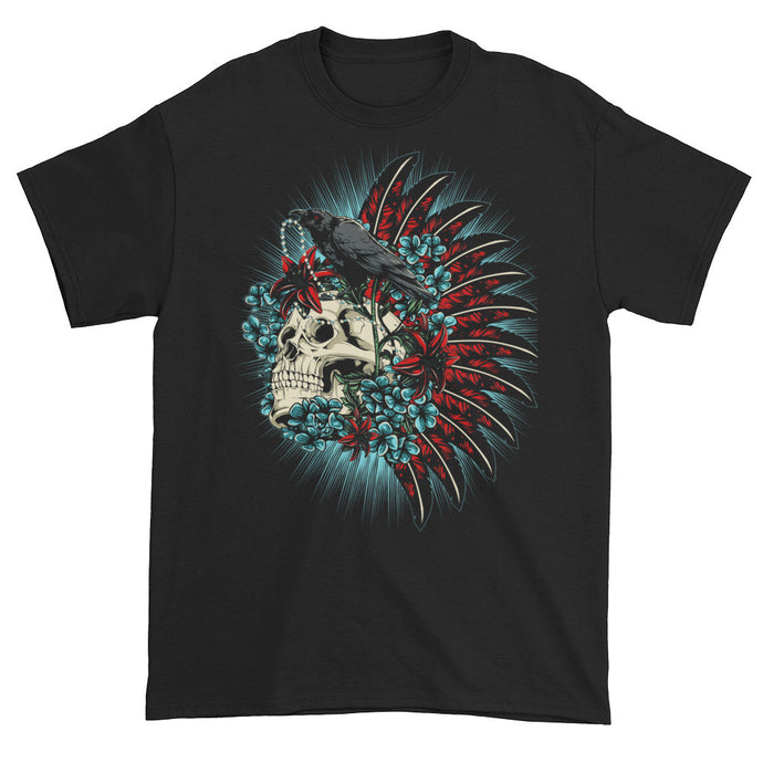 Crow N' Skull Black Short Sleeve Unisex T-Shirt