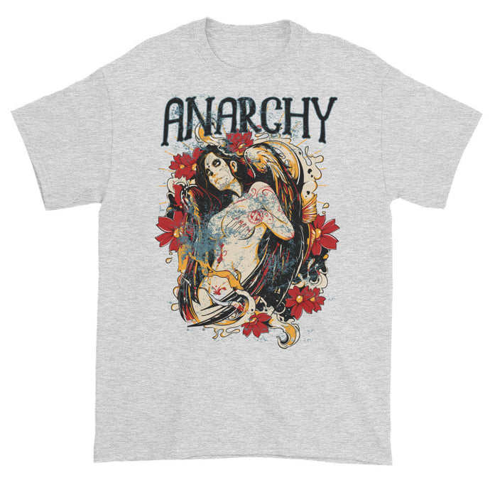 Anarchy Tattoo Angel Grey Short Sleeve Unisex T-Shirt