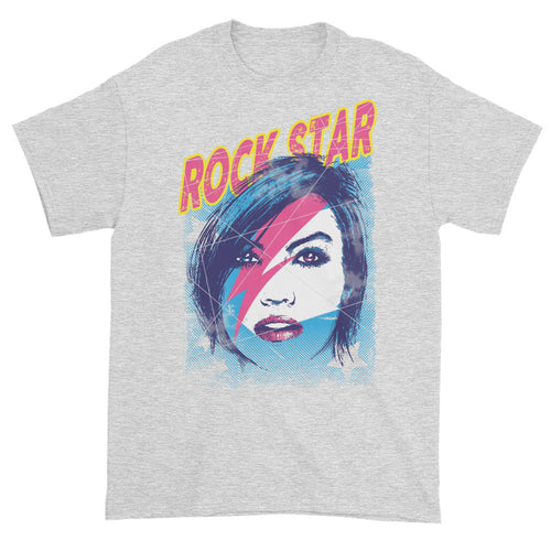 Rock Star Grey Short Sleeve Unisex T-Shirt