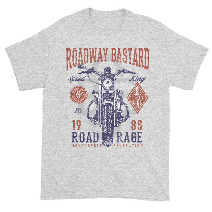 Roadway Bastard Grey Short Sleeve Unisex T-Shirt